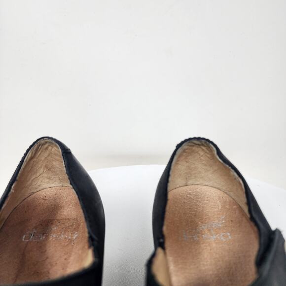 Dansko Beatrice Mary Jane Clog Women EU36/US5.5-6 Black Burnished Leather Clog - Picture 4 of 15